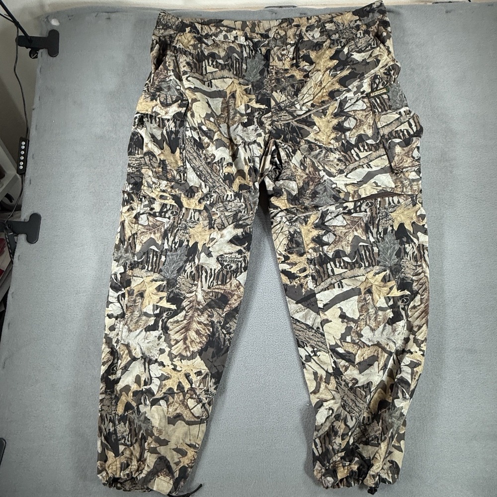 Remington Cargo Pants Mens 2XL Brown Camo Mossy Oak Zip Off Convertible Hiking